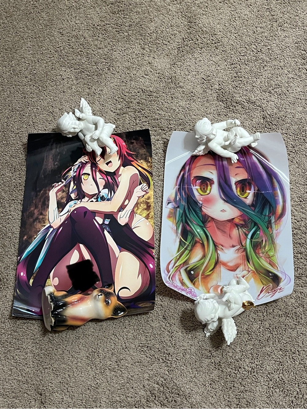 OFFICIAL RARE 2 no game no life ZERO posters lenticular anime schwi corone